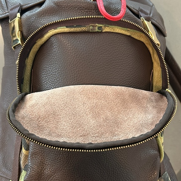 Del Toro Brown Leather Backpack - Picture 9 of 15